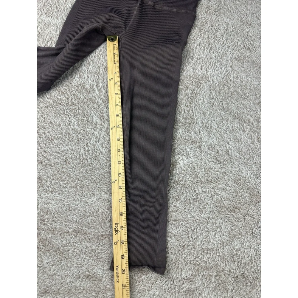 Fp Movement Womens Brown Ribbed Leggings Sz XS/S Yoga Gym Athletic Casual Preppy